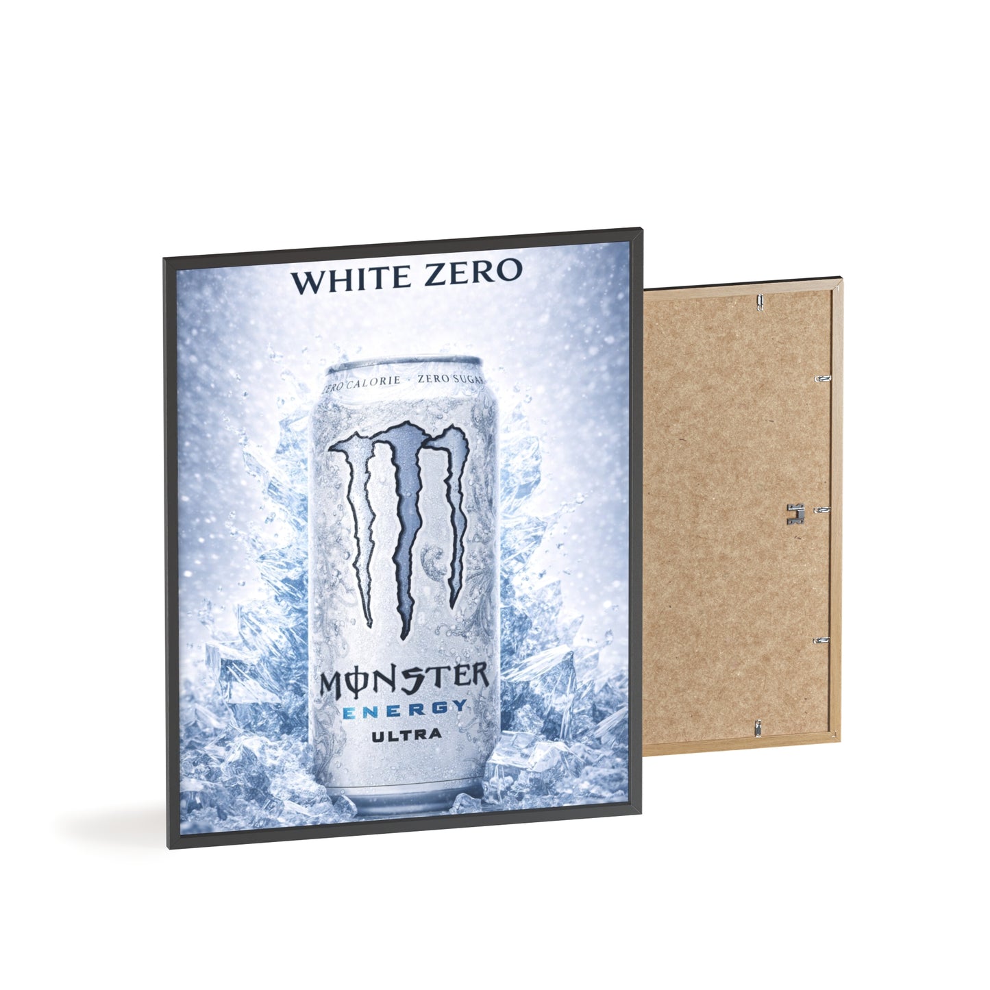 MONSTER White Energy Drink Poster Framed —  Wall Art